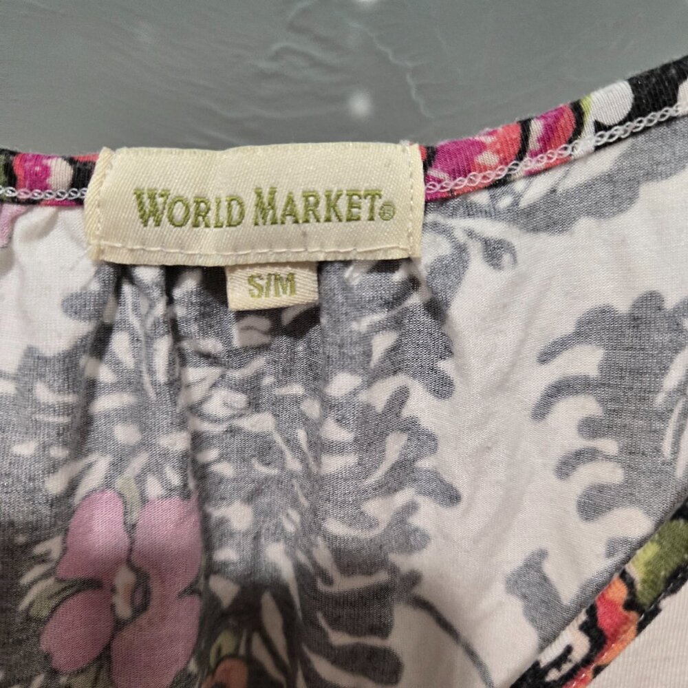 World Market Floral Nightgown | Size Small | Spaghetti Straps Size Small - Picture 4 of 4